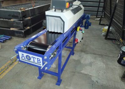 Cintas transportadora para secado de suelas de botines